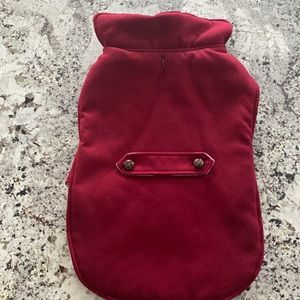 ❤️Deep Red Pea Coat For Dogs